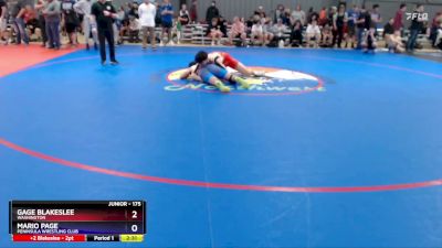 175 lbs Cons. Round 2 - Gage Blakeslee, Washington vs Mario Page, Peninsula Wrestling Club