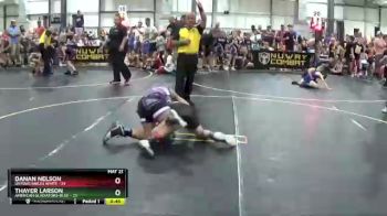 112 lbs Round 2 (6 Team) - Danan Nelson, Untouchables White vs Thayer Larson, American Gladiators-Blue