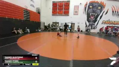 78 lbs Round 1 - Tanner Quinterno, Powell Wrestling Club vs Tanner Myers, Thermopolis Wrestling Club