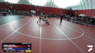 100 lbs Cons. Round 2 - Gavin Wolters, Askren Wrestling Academy vs Luke Hamel, Rapids Wrestling Club