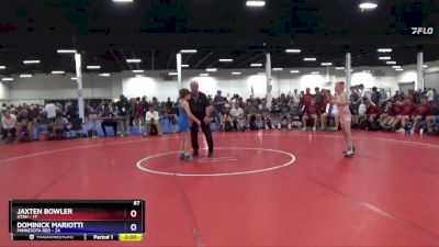 87 lbs Round 3 (8 Team) - Jaxten Bowler, Utah vs Dominick Mariotti, Minnesota Red