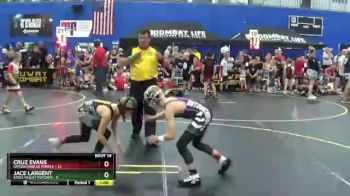 70 lbs Round 5 (6 Team) - Cruz Evans, Untouchables Purple vs Jace Largent, Steel Valley Psychos