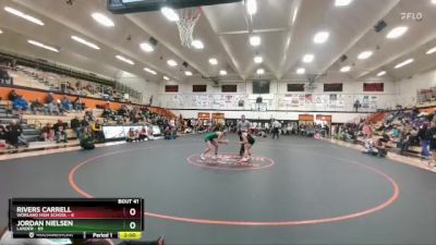 130 lbs Round 2 - Jordan Nielsen, Lander vs Rivers Carrell, Worland High School