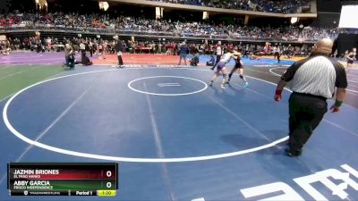 5A 107 lbs Quarterfinal - Jazmin Briones, El Paso Hanks vs Abby Garcia, Frisco Independence