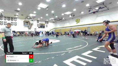 138 lbs Semifinal - Daniel Simons, Camarillo vs Michael Folch, Calvary Chapel SA