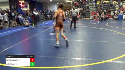 122 lbs Consy 5 - Georgie Mamakos, The Linsly School vs Jack Silfies, Wyoming Seminary