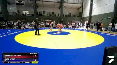 285 lbs Champ. Round 1 - Shane-Alan Tino, WA vs Kade West, WA