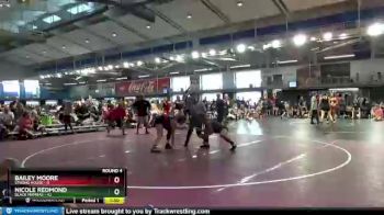 130 lbs Round 4 (10 Team) - Bailey Moore, Strong House vs Nicole Redmond, Black Mambas