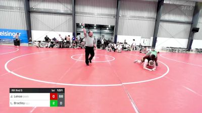 285 lbs Rr Rnd 5 - Justin Lekse, Quest School Of Wrestling vs Lamar Bradley, Illinois Cornstars