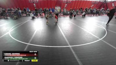 70 lbs Semifinal - Ezekiel Gehring, Slinger Red Rhinos Wrestling Club vs Marshall Hawkins, Crystal Lake Wizards Wrestling Club