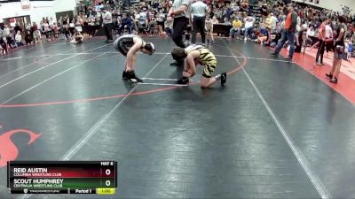 80 lbs Round 2 - Reid Austin, Columbia Wrestling Club vs Scout Humphrey, Centralia Wrestling Club