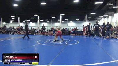 83 lbs Placement Matches (8 Team) - Cash Bratt, Oklahoma Blue vs Chase Watkinson, Iowa