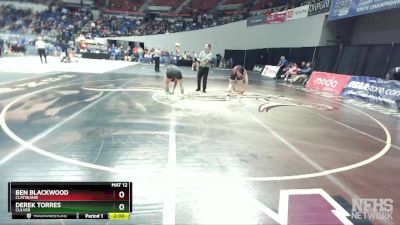2A/1A-132 Quarterfinal - Ben Blackwood, Clatskanie vs Derek Torres, Culver