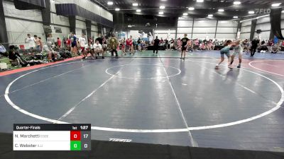 123 lbs Quarterfinal - Nico Marchetti, Edge Red vs Carson Webster, Illinois Cornstars