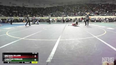 5A-138 lbs Quarterfinal - Christain Morales, MacArthur vs Greyson Zellers, Bishop Kelley