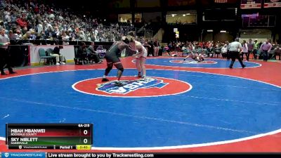 6A-215 lbs 3rd Place Match - Sky Niblett, Gainesville vs Mbah Mbanwei, Rockdale County