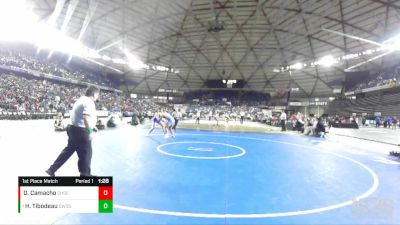 3A 220 lbs 1st Place Match - Hunter Tibodeau, Shorewood vs Dayne Camacho, Chief Sealth