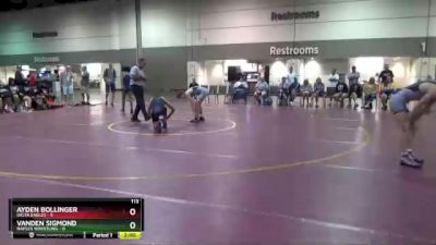 113 lbs Round 4 (6 Team) - Ayden Bollinger, Delta Eagles vs Vanden Sigmond, Naples Wrestling