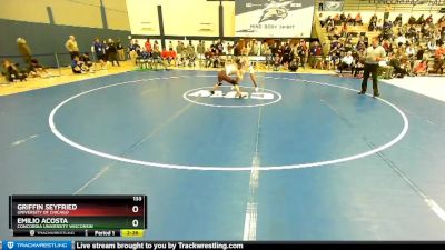 133 lbs Champ. Round 1 - Emilio Acosta, Concordia University Wisconsin vs Griffin Seyfried, University Of Chicago