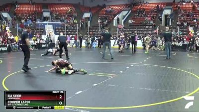 70 lbs Cons. Round 4 - Eli Stier, Laingsburg vs Cooper LaPin, U.P. Elite Wrestling