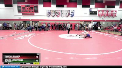 132 lbs Cons. Round 5 - Tristan Sharpe, Cascade Leavenworth vs Brock Armstrong, Goldendale