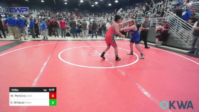 131 lbs Quarterfinal - Westin Perkins, Dark Cloud Wrestling Club vs Sky Wildcat, Pawhuska Elks Takedown