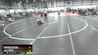 150 lbs Round 3 (4 Team) - Jack Martin, BELIEVE TO ACHIEVE vs Carmine McDaniel, INVICTUS WRESTLING - GOLD