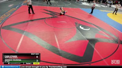 Cons. Round 2 - Cash Stanek, North Bend Central vs Derrick Ruzicka, St. Paul