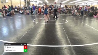 86 lbs Rr Rnd 2 - Alexandria Hunter, Sherburne vs Isabella Peterson, Mehoopany