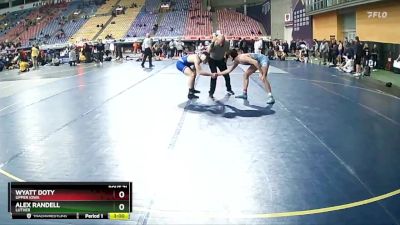 141 lbs Quarterfinal - Alex Randell, Luther vs Wyatt Doty, Upper Iowa