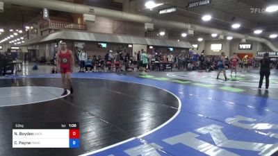 52 kg Cons 32 #2 - Nehemiah Boyden, Backyard Bullies Wrestling Club vs Colby Payne, Pomona Elite (PWCC)