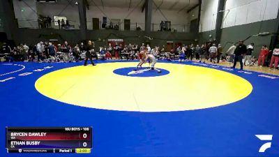 106 lbs Champ. Round 2 - Brycen Dawley, WA vs Ethan Busby, CA