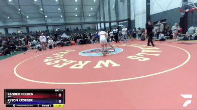 165 lbs Quarterfinal - Xander Frieben, WA vs Kyson Kroeger, CA