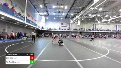 141 lbs Consi Of 16 #1 - Dante Frinzi, Harvard vs Wynton Denkins, Campbell University