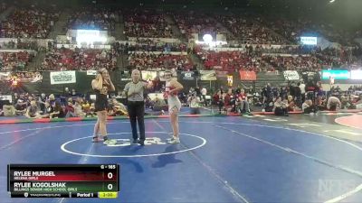 G - 165 lbs Champ. Round 2 - Rylee Murgel, Helena Girls vs Rylee Kogolshak, Billings Senior High School Girls