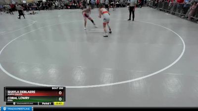 130 lbs Cons. Round 3 - Shayla DeBlaere, North Dakota vs Coral Lowry, Iowa