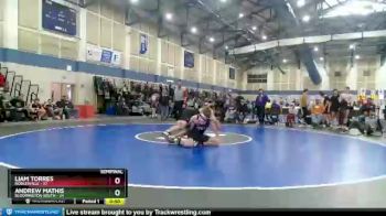 150 lbs Semis (4 Team) - Andrew Mathis, Bloomington South vs Liam Torres, Noblesville