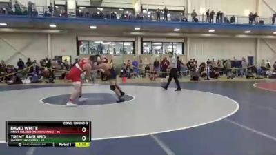 285 lbs Cons. Round 3 - Trent Ragland, Averett University vs David White, King`s College (Pennsylvania)