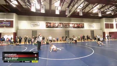 52 lbs Cons. Round 3 - Jax Huntley, Mountain Ridge Youth vs Skyler Bright, Roy Wrestling Club