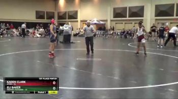 95 lbs Finals (2 Team) - Eli Baker, Indiana Assassins vs Kaden Clark, AYWO