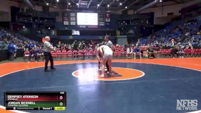 145 lbs Champ. Round 1 - Dempsey Atkinson, Rochelle vs Jordan Bicknell, Stanford (Olympia)