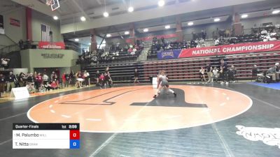 109 lbs Quarterfinal - Mia Palumbo, William Penn (Iowa) vs Tristan Nitta, Grand View (Iowa)