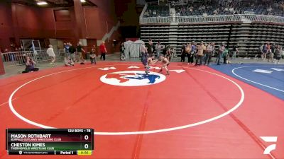 78 lbs Cons. Round 3 - Mason Rothbart, Buffalo Outlaws Wrestling Club vs Cheston Kimes, Thermopolis Wrestling Club