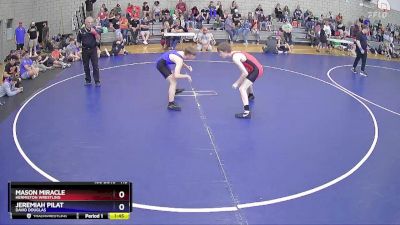 113 lbs Cons. Round 2 - Mason Miracle, Hermiston Wrestling vs Jeremiah Pilat, David Douglas