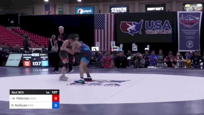 45 kg Round 2 - Haakon Peterson, Dodgeville High School Wrestling vs Henry Aslikyan, Birmingham Community Charter High School Wrestling