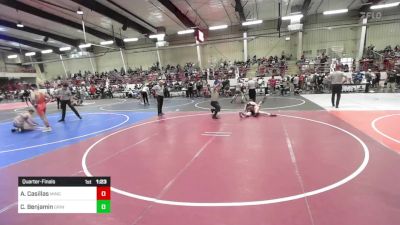 132 lbs Quarterfinal - Angel Casillas, Mingus Wrestling vs Caden Benjamin, Grindhouse WC