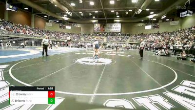 2A 132 lbs Semifinal - James Crowley, North Sevier vs Adreian Briceno, Millard