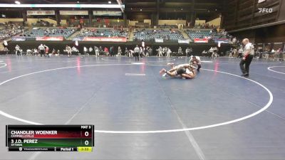 184 lbs Quarterfinal - 3 J.D. Perez, Ottawa vs Chandler Woenker, Campbellsville