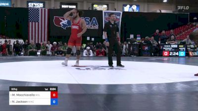 92 kg Semis - Michael Macchiavello, Wolfpack Wrestling Club / TMWC vs Nathan Jackson, New York Athletic Club