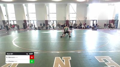 174 lbs Consi Of 4 - Brayden Benson, Tiffin vs Jeremy Olszko, Ohio